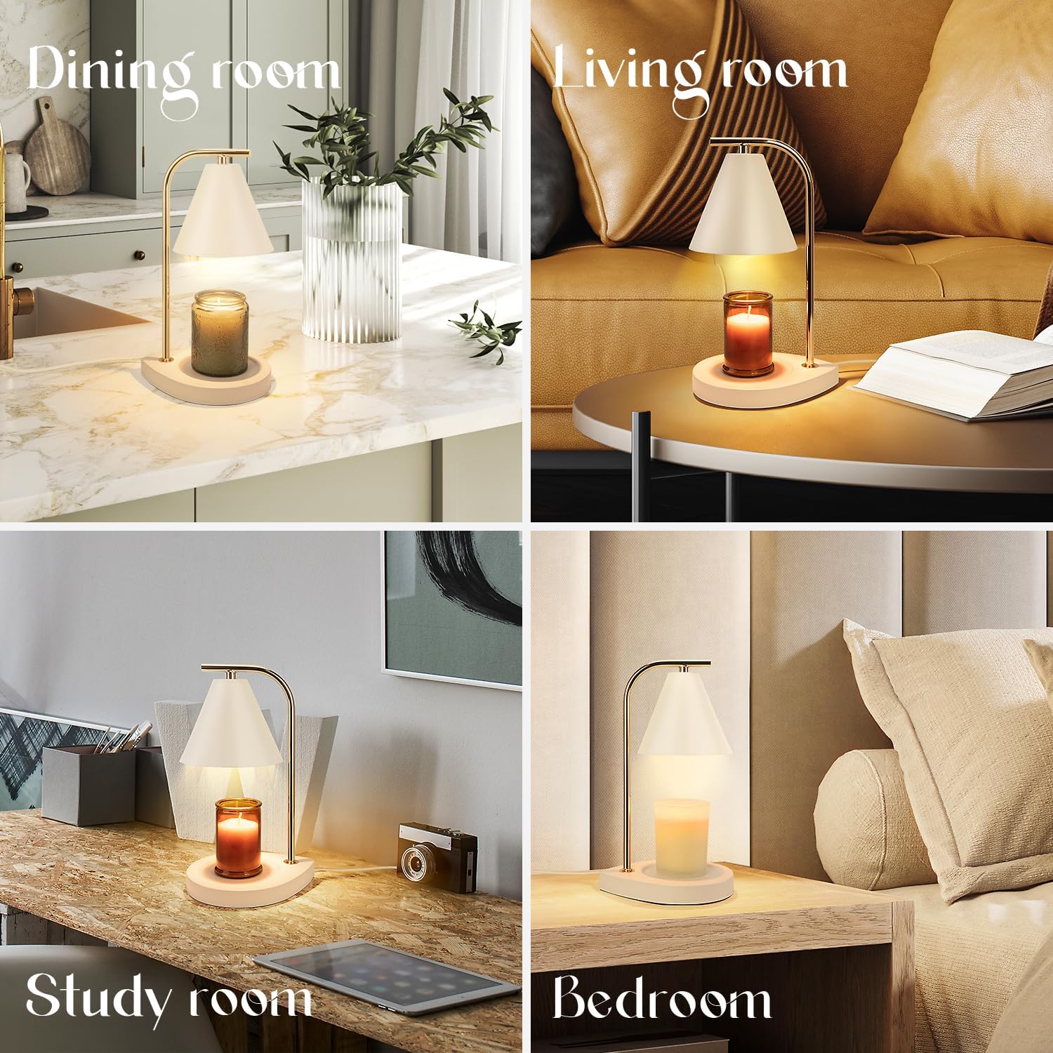 Candle Warmer Lamp with Timer and Dimmer Control
