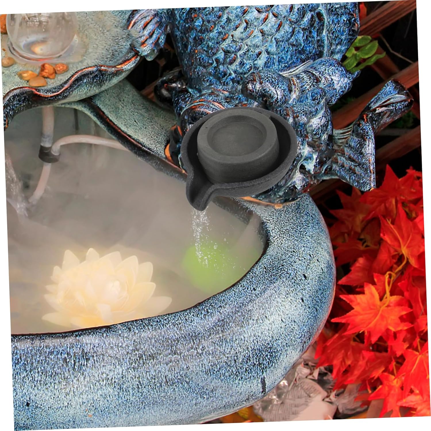 COHEALI Indoor Tabletop Water Fountain with Flowing Spout