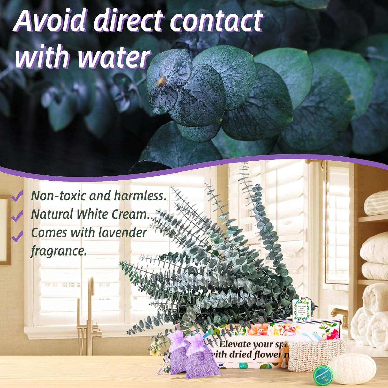 35 Pcs Dried Eucalyptus Lavender Sachets Set