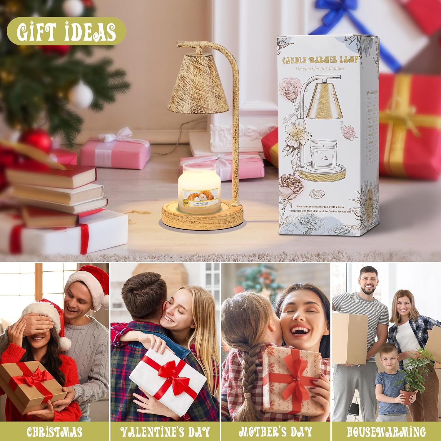 Hong-in Candle Warmer Lamp with Timer and Dimmer