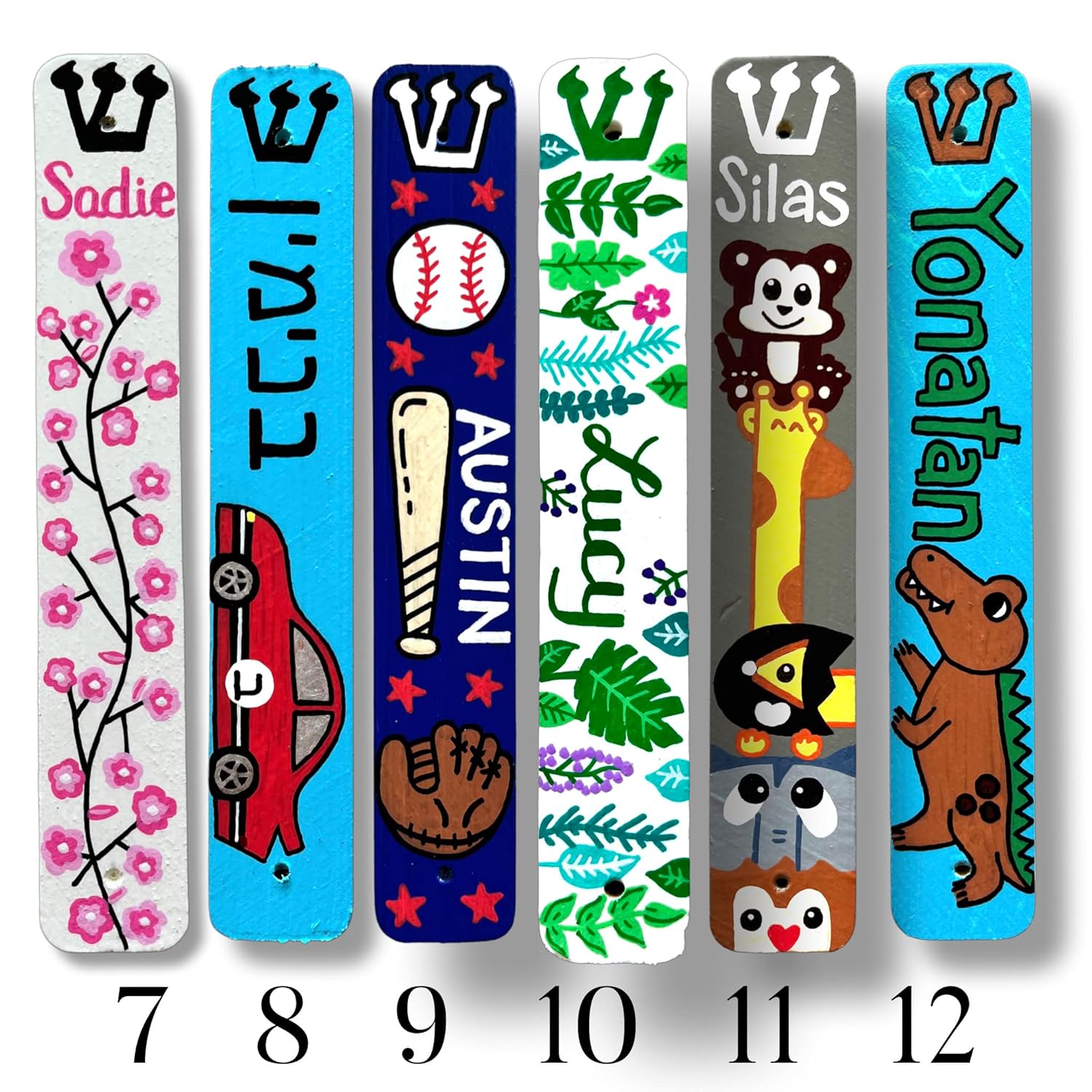Personalized Mezuzah Case with Kosher Scroll - Handcrafted Jewish Baby Gift