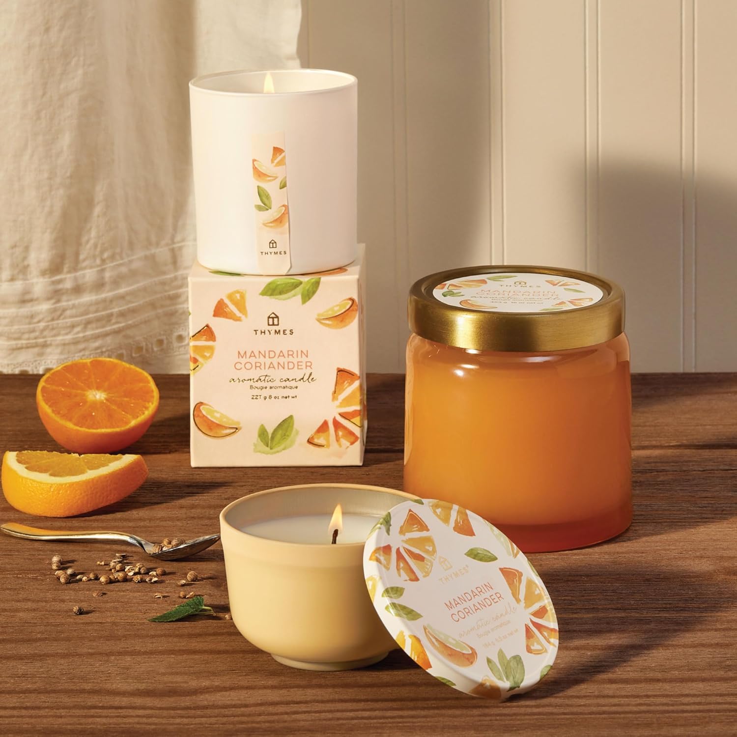 Thymes Citrus Candle - Mandarin Coriander 65 oz