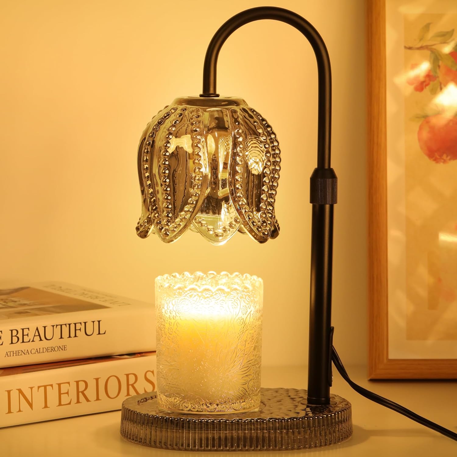 Tulip Candle Warmer Lamp with Timer and Dimmer