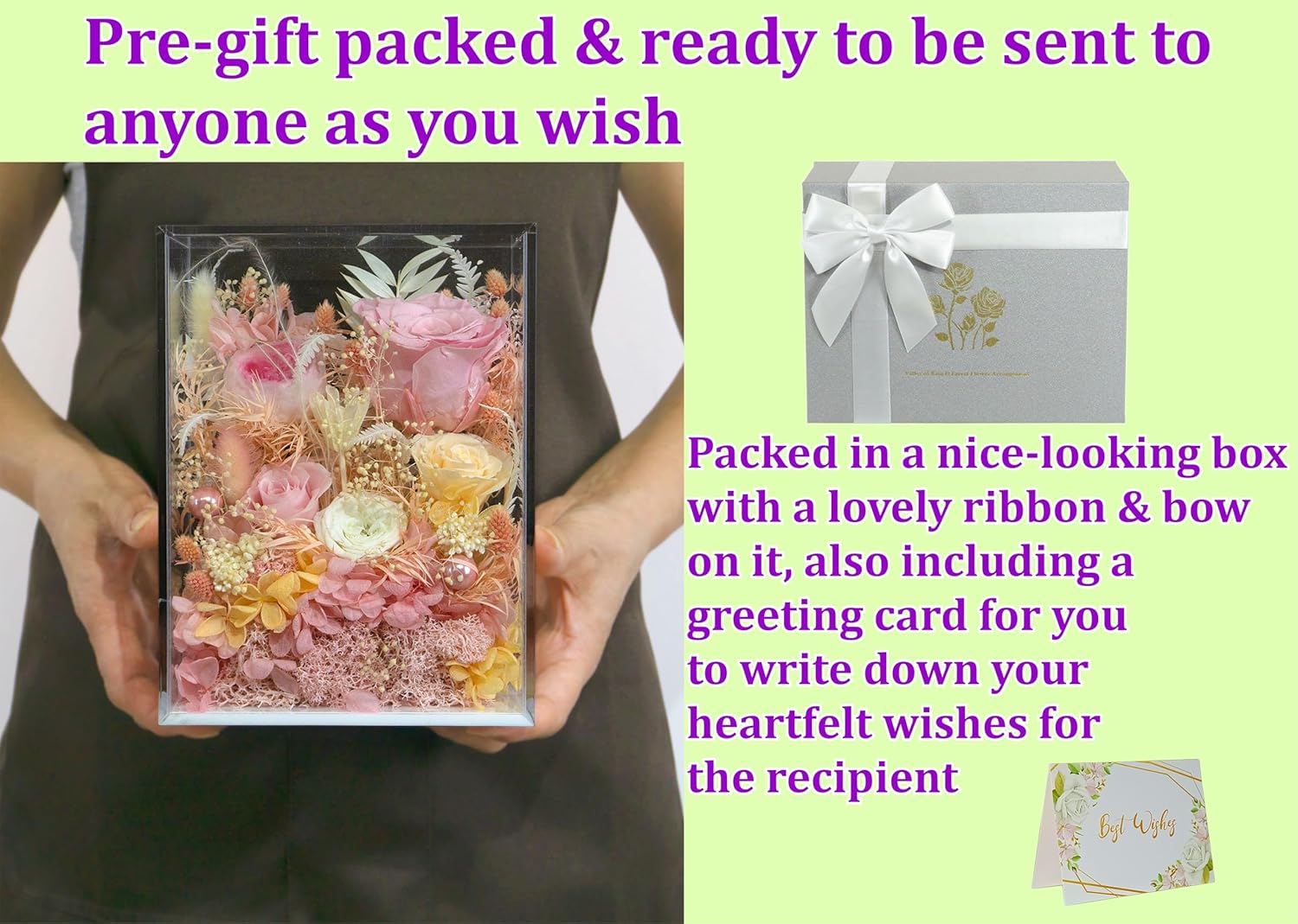 Valley of Rain Forest Preserved Rose Bush for Love and Home Decor