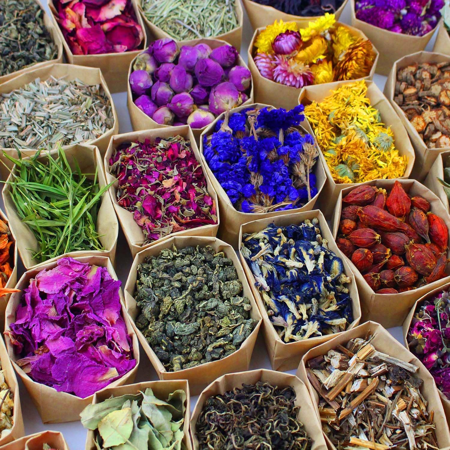 50 Pieces Dried Flower Set for Crafts and Decor