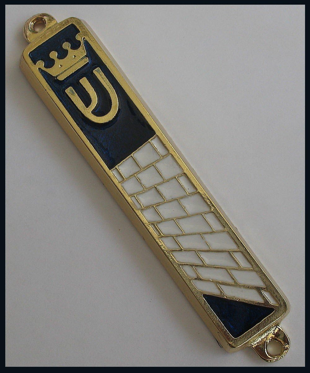 Mezuzah Case with Jerusalem Western Wall Design