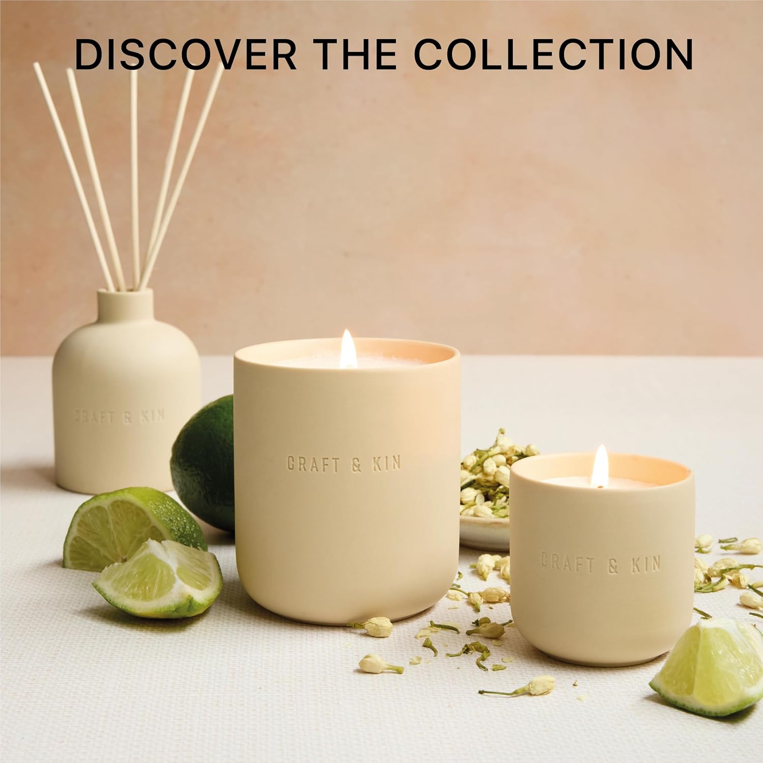 Craft Kin Scented Candle Diffuser Set - Fall Winter Home Fragrance