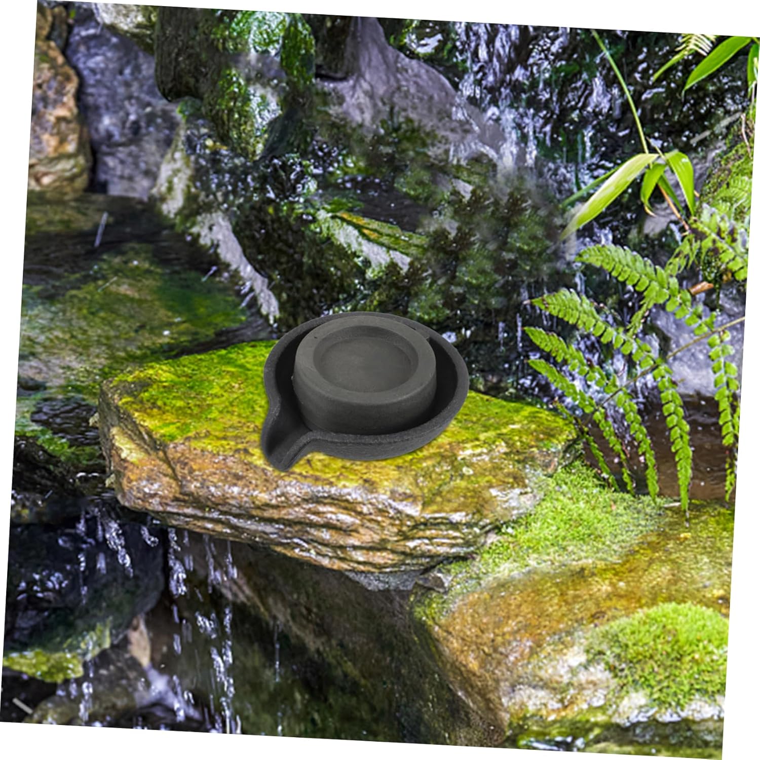 DIYEAH Tabletop Water Fountain with Rotating Millstone