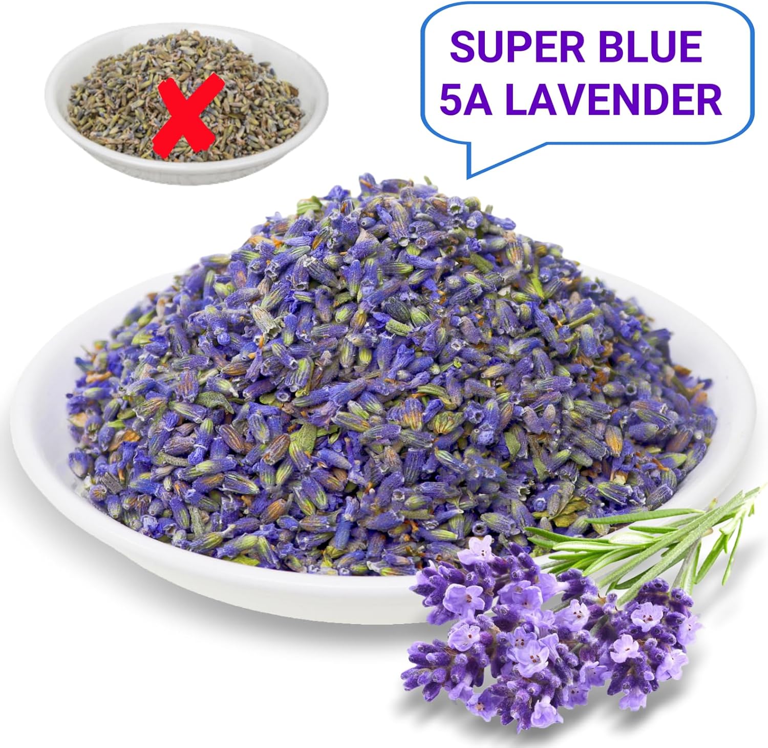 100 Natural Dried Lavender Buds 200g