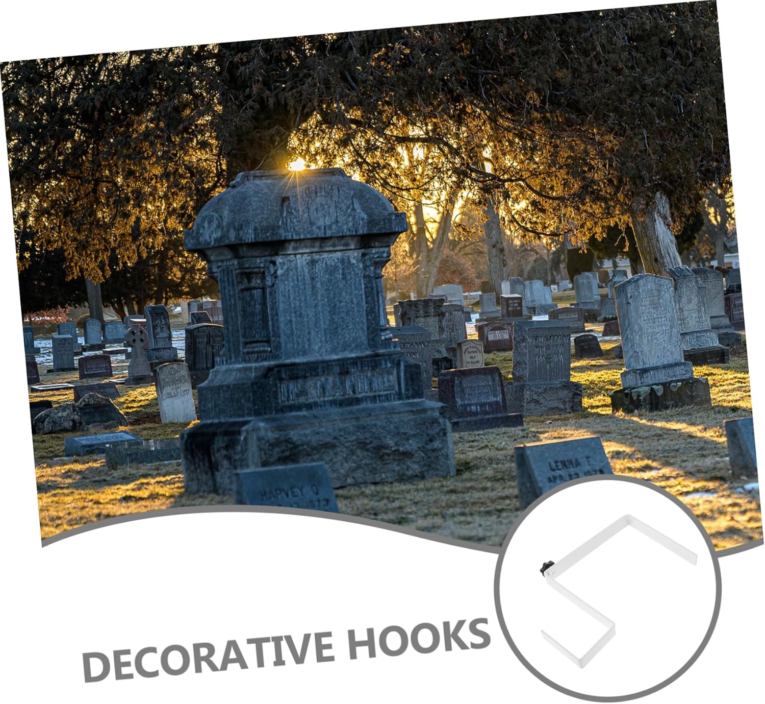 Adjustable Gothic Floral Garland Hooks for Wreaths and Decor