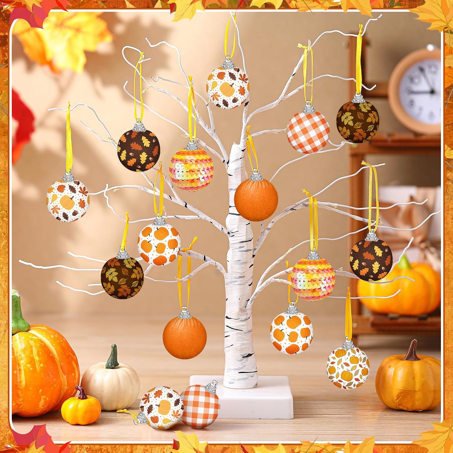 Blosssound 16 Pcs Autumn Tree Hanging Decorations