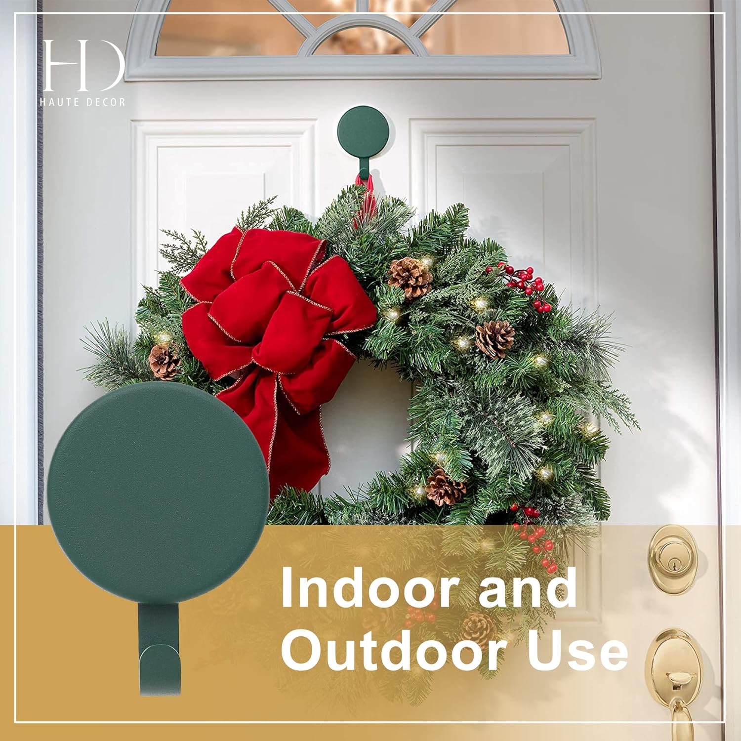 Haute Decor Magnetic Hanger 1 Pack for Metal Doors