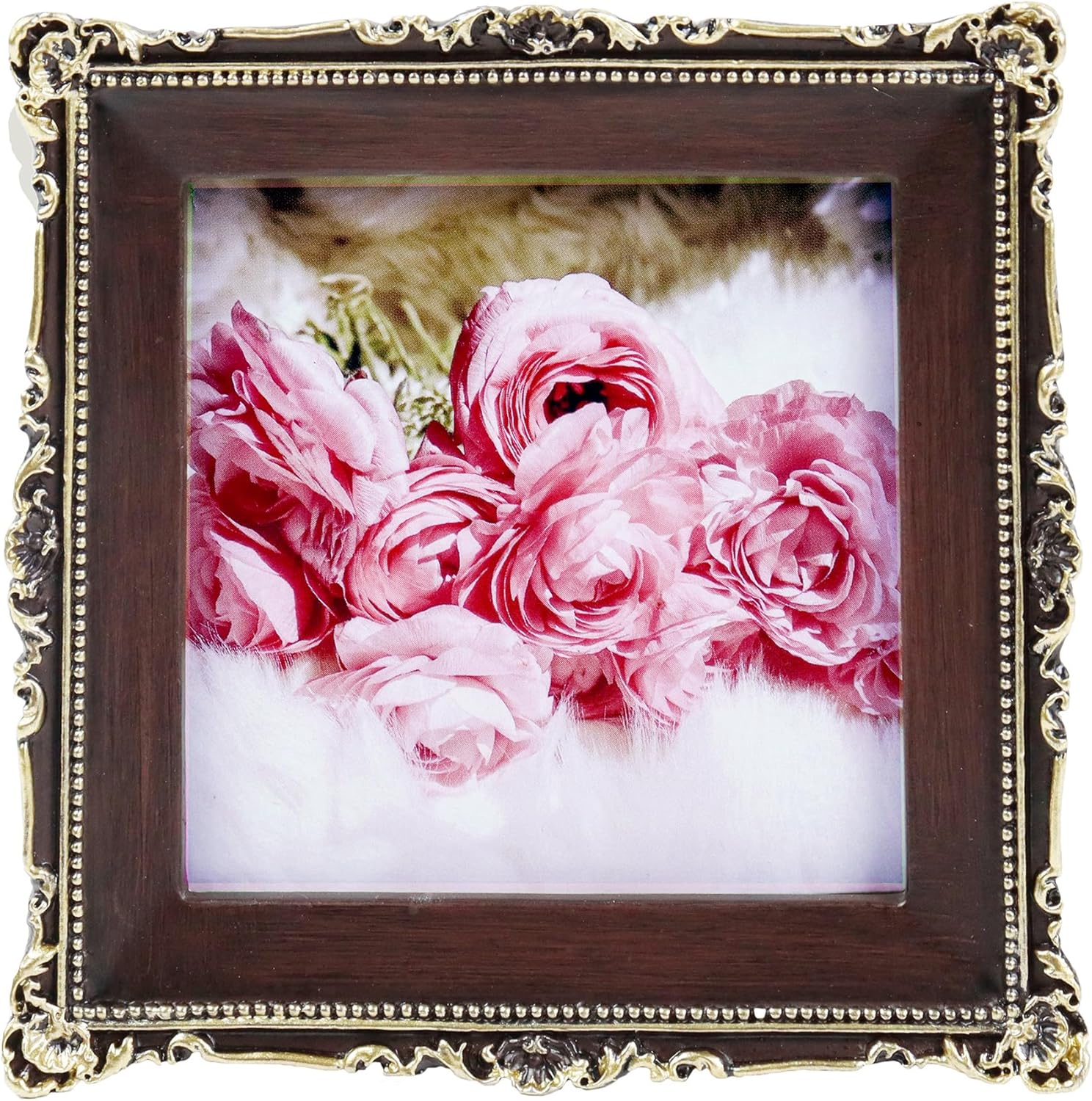 Hymmah 3x3 Inch Mini Wallet Picture Frame Vintage Decor