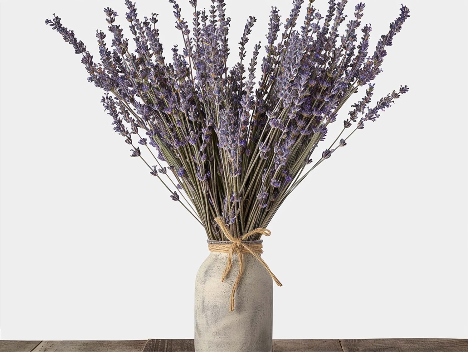 Dried Lavender Bouquet 4 Bunches 15-17 Inch Aromatherapy Decor