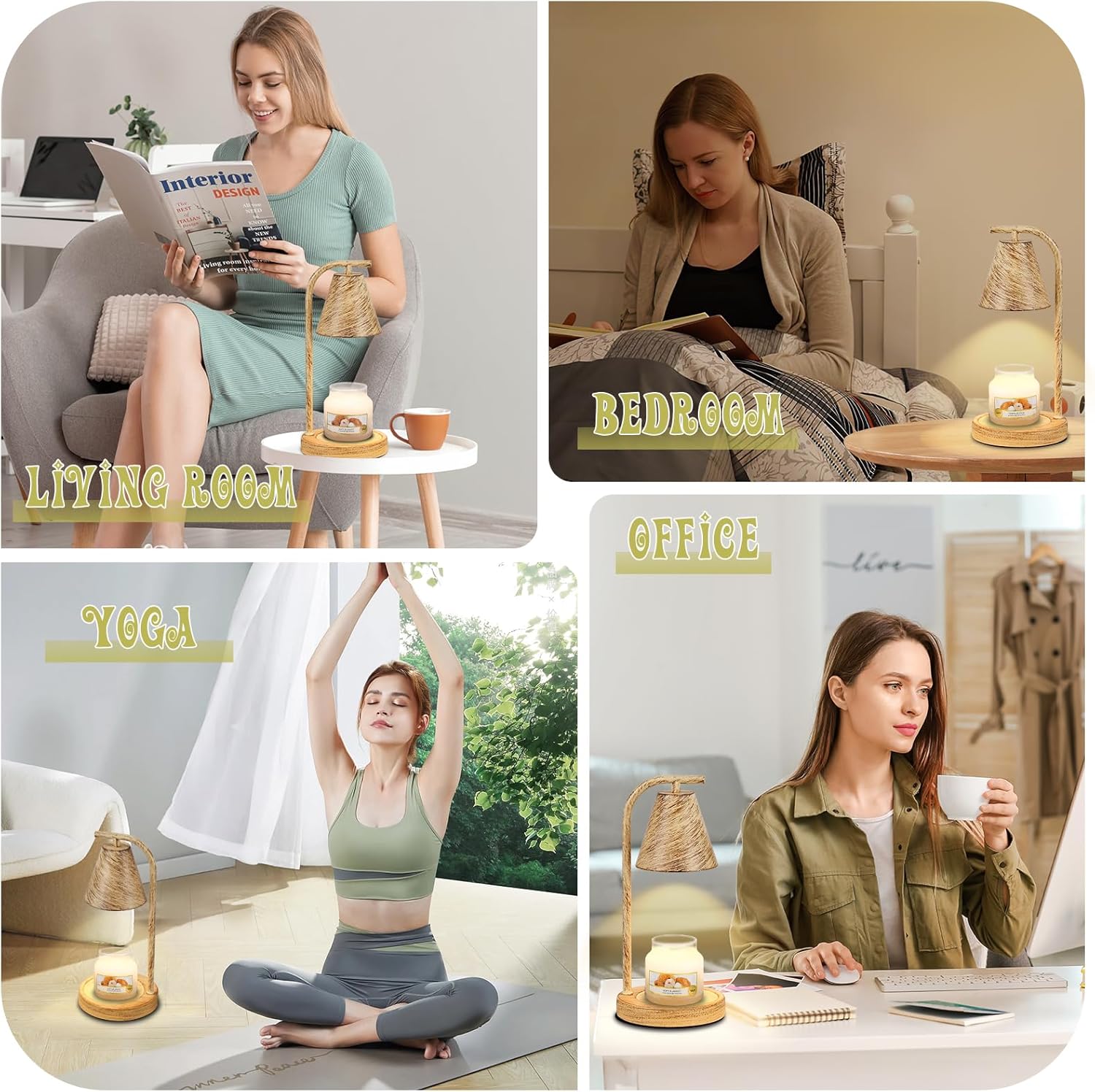 Hong-in Candle Warmer Lamp with Timer and Dimmer