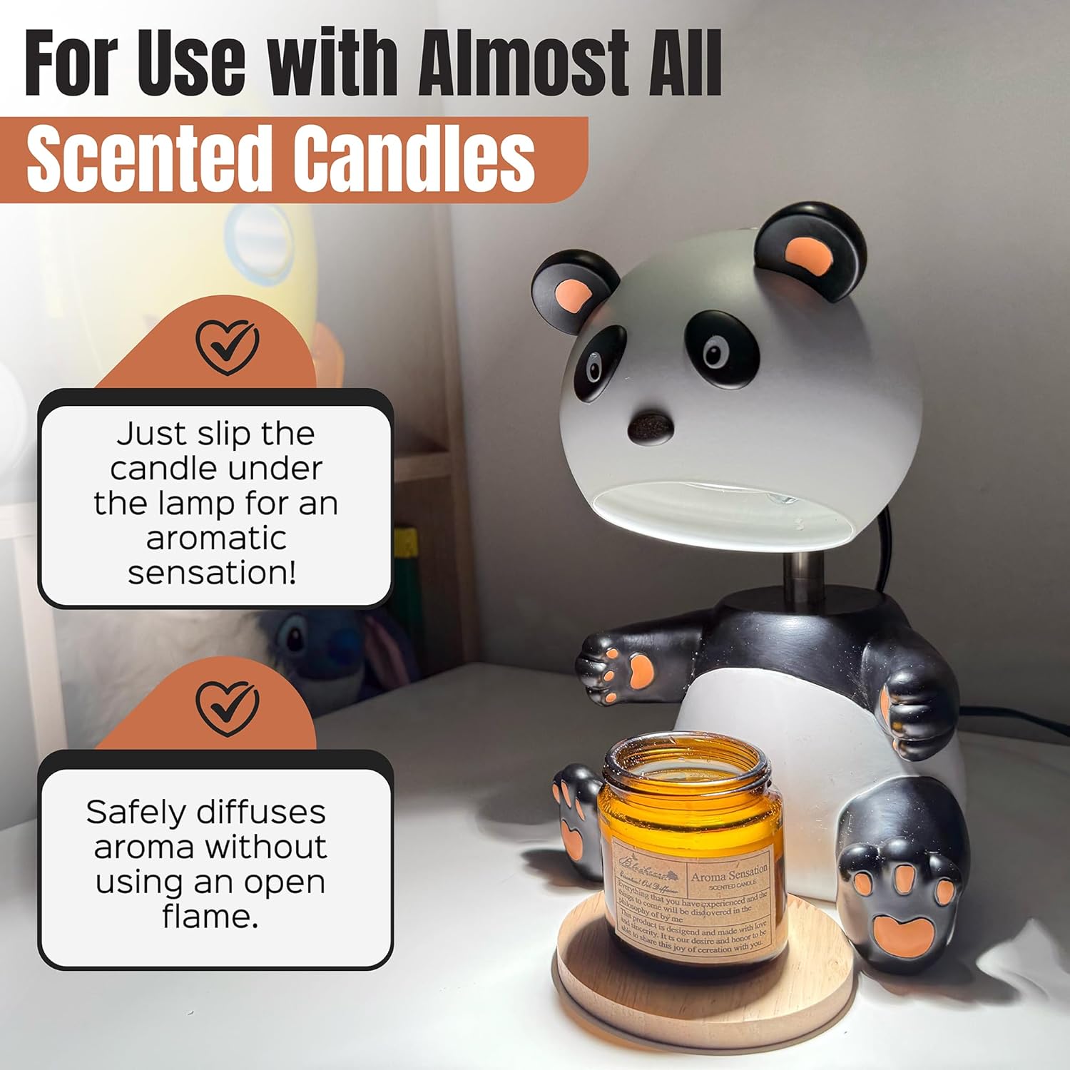 XoooX Panda Bear Candle Warmer Lamp with Timer