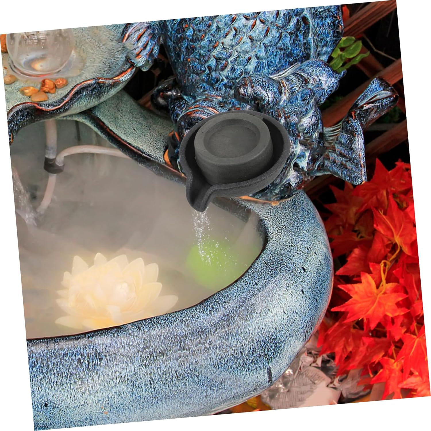 Rotating Millstone Tabletop Fountain for Home Office Decor