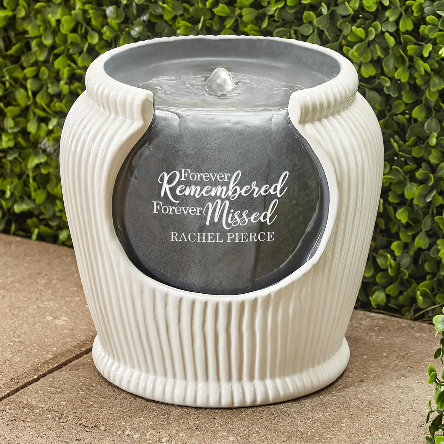 Lets Make Memories Personalized Memorial Fountain