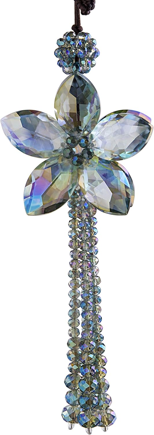 Crystal Color Flower Car Charms for Rear View Mirror