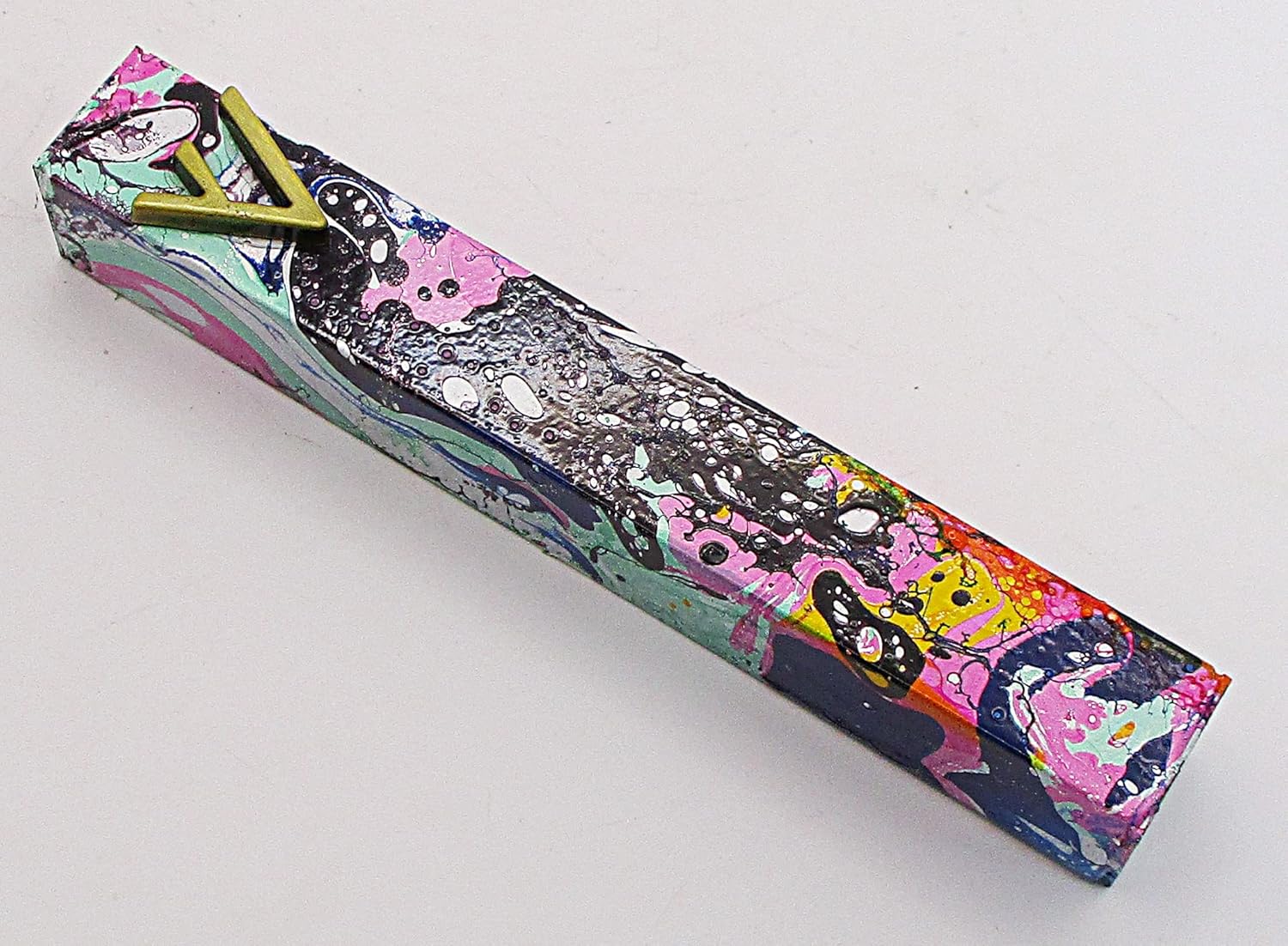 Marbled Mezuzah Case A018