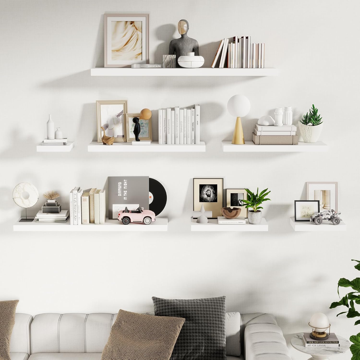 Fun Memories 10 Inch Deep Floating Shelves Set of 2