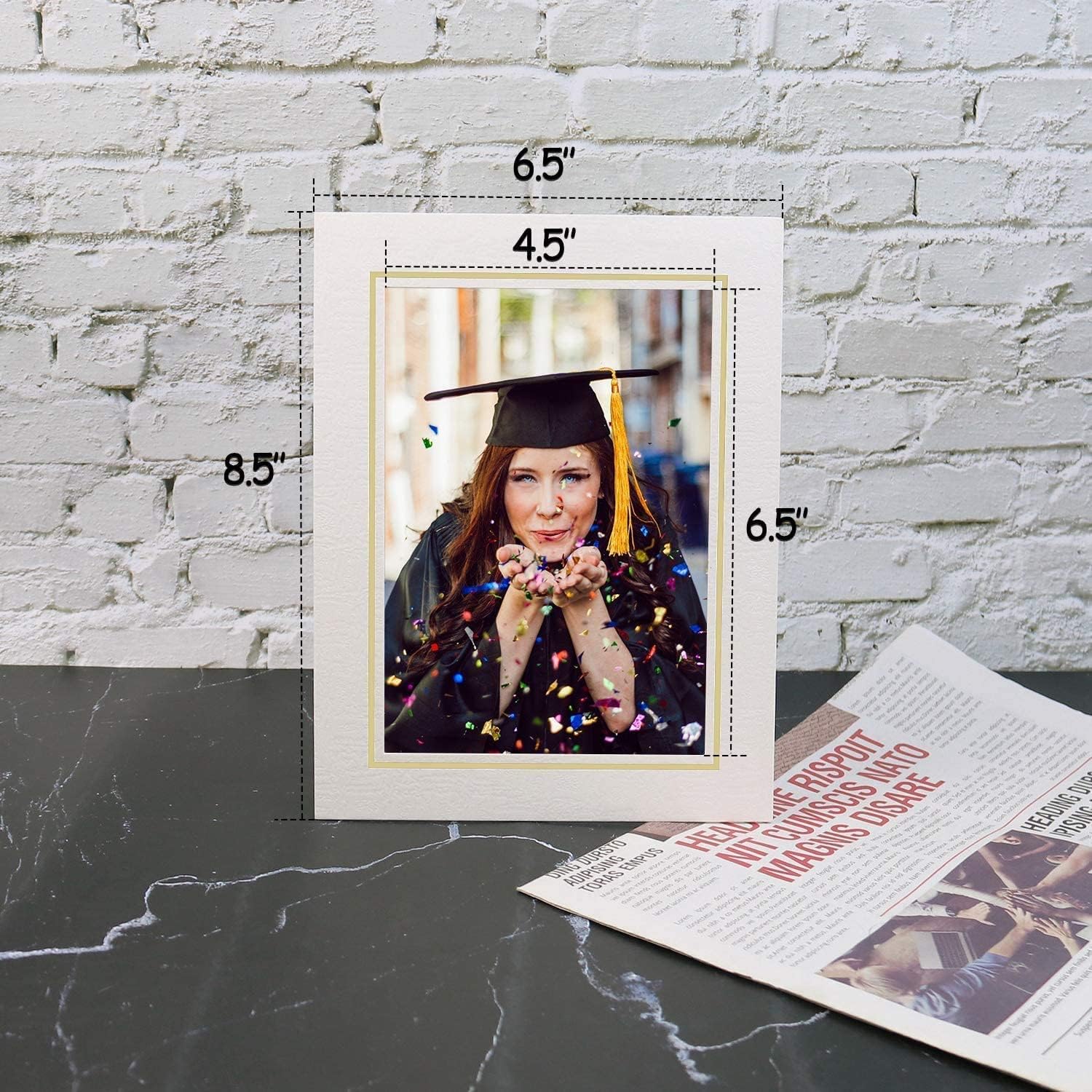 Golden State Art 5X7 Picture Frames with Easel Pack of 50