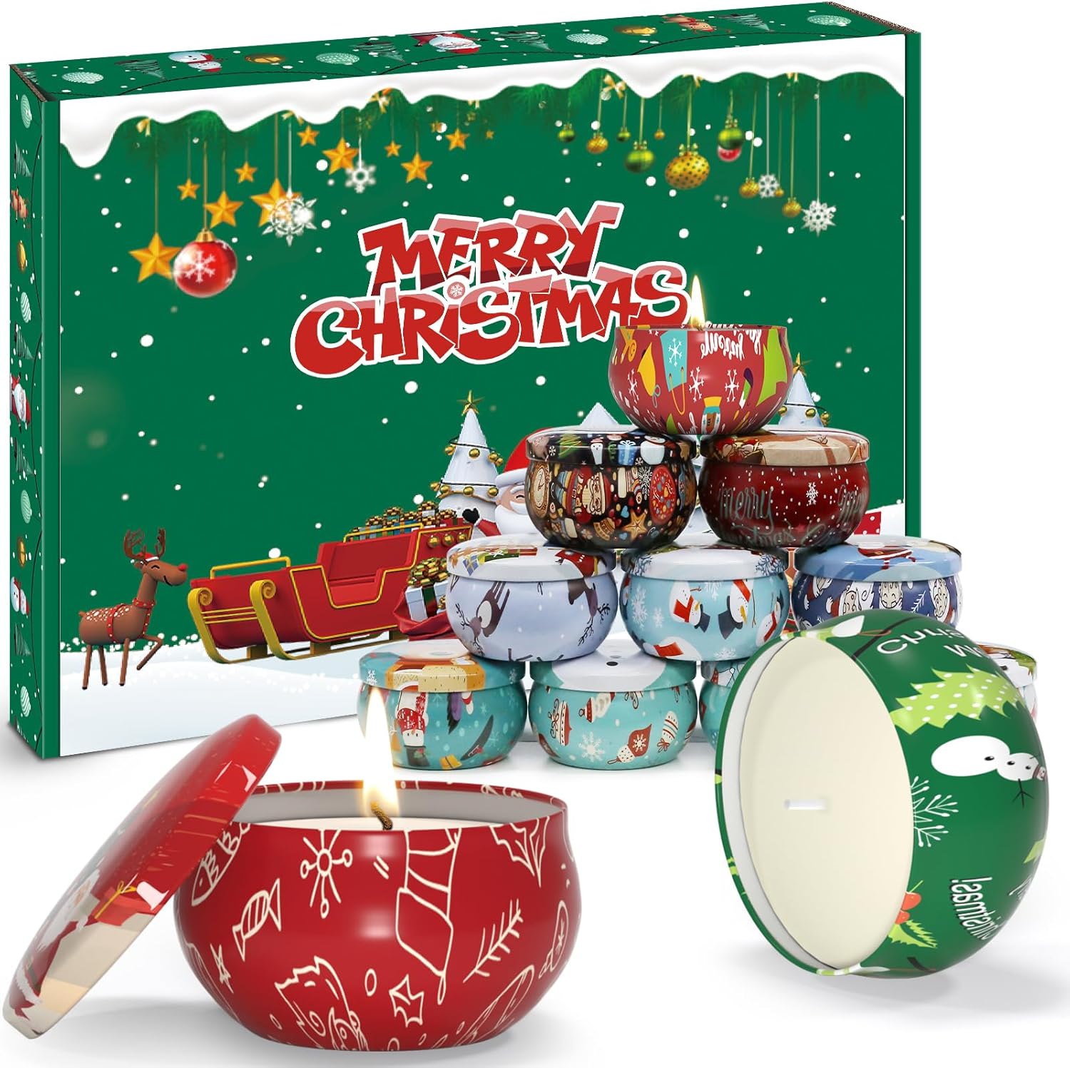 Primevolve Christmas Candle Gift Set for Women