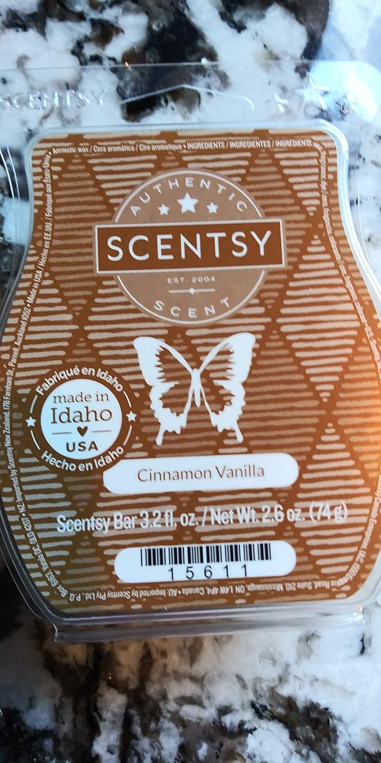 Cinnamon Vanilla Scentsy Bar for Warm Aromas
