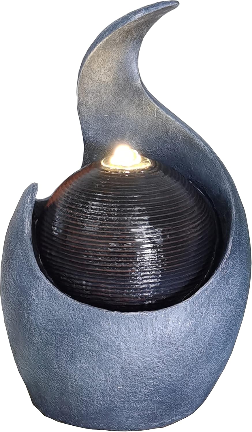 Indoor Zen Ball Tabletop Fountain with LED Light