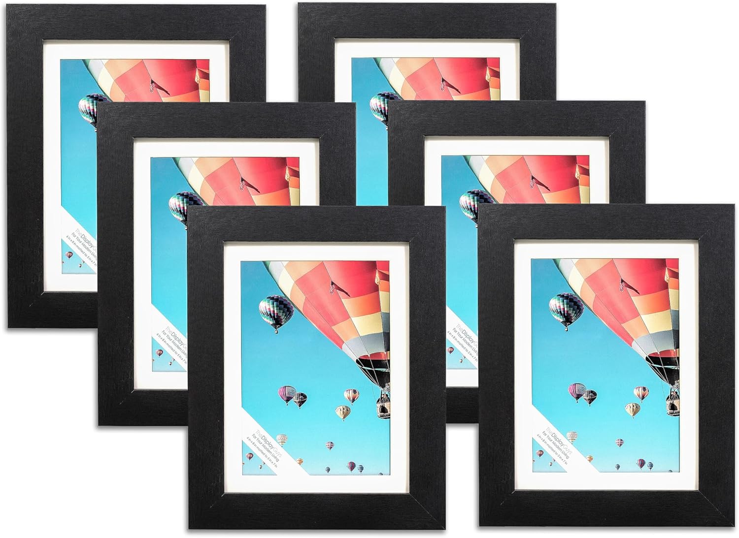 The Display Guys Black Wooden Picture Frame Set
