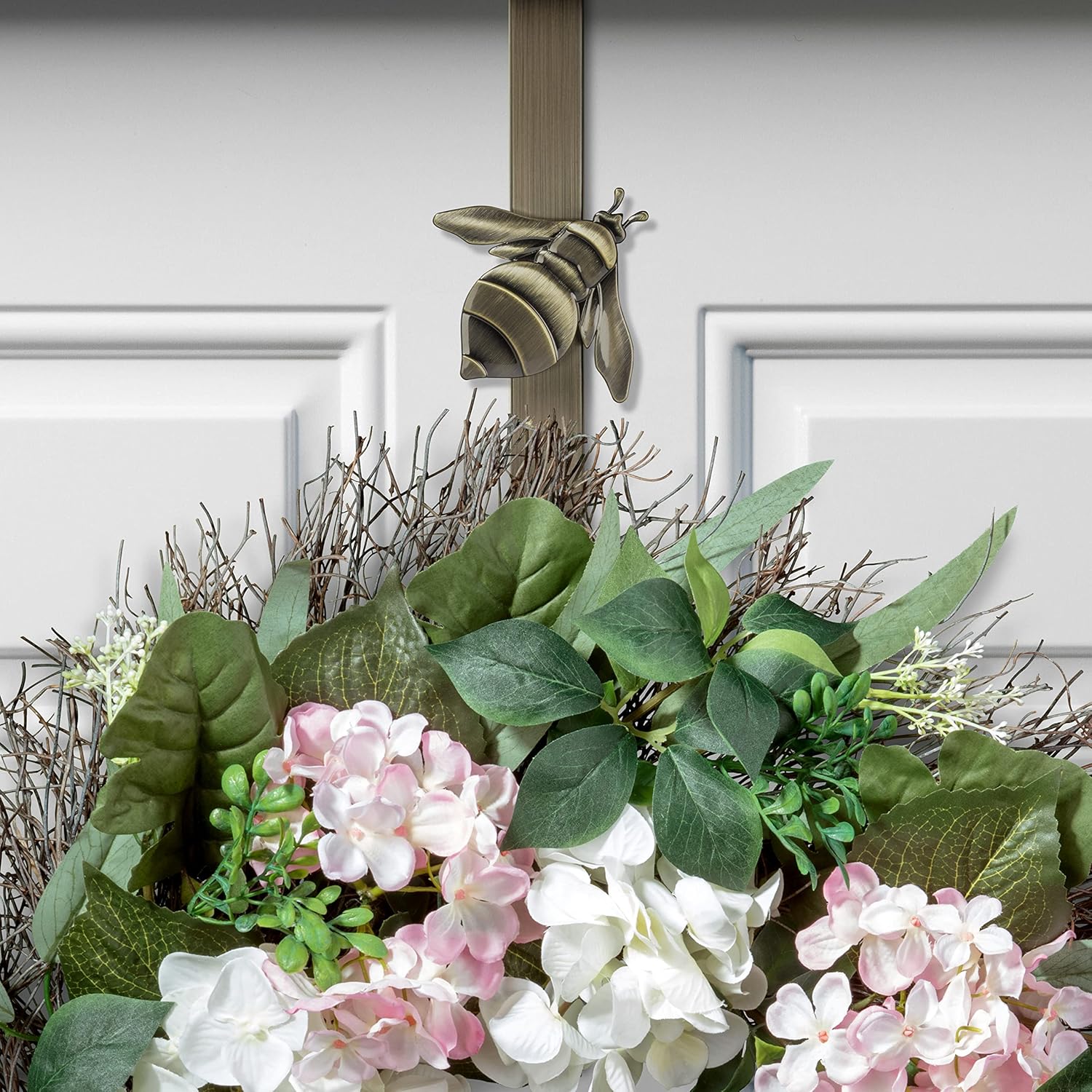 Haute Decor Adjustable Wreath Hanger with 4 Icons