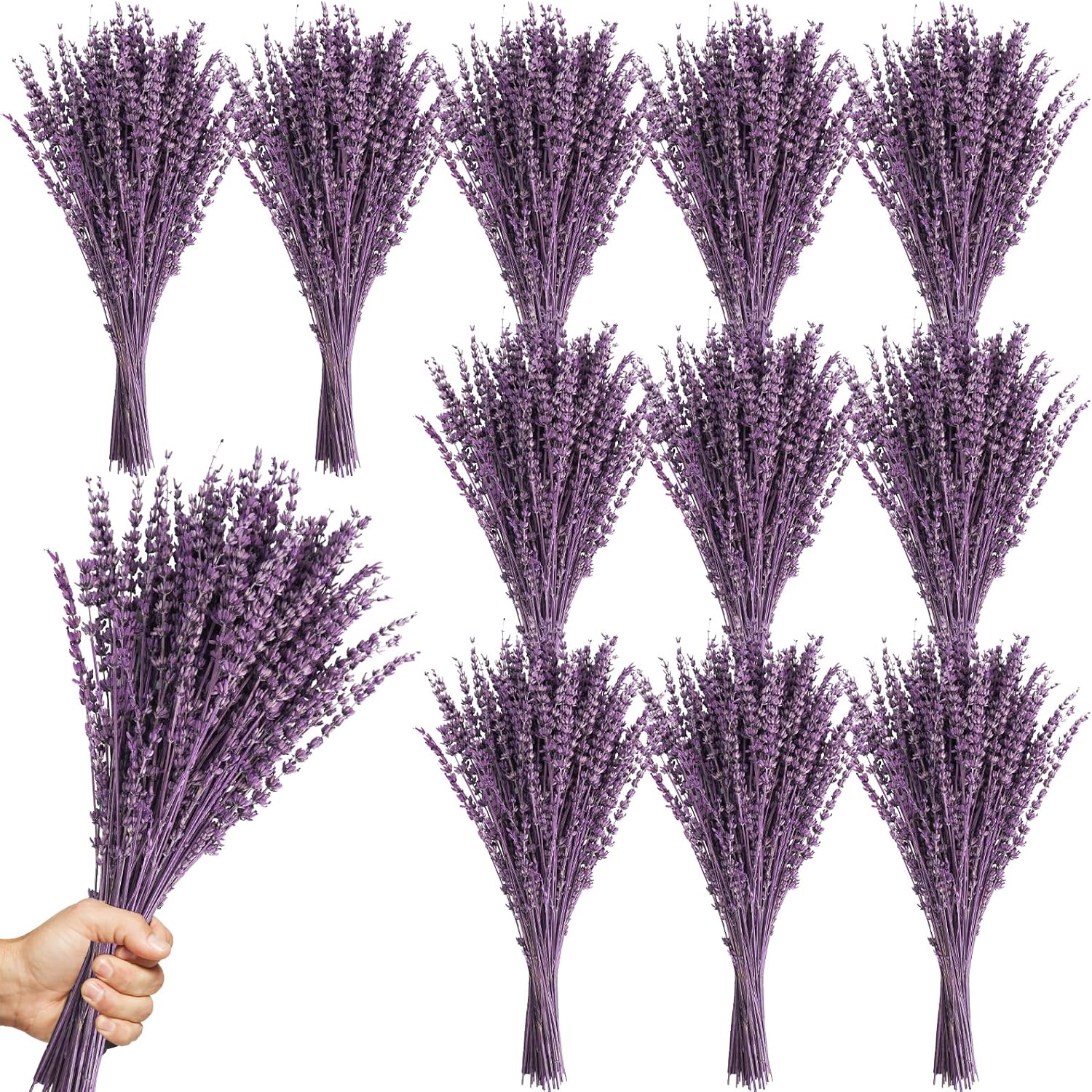 Uieke 12Pack Dried Lavender Flowers Bouquet
