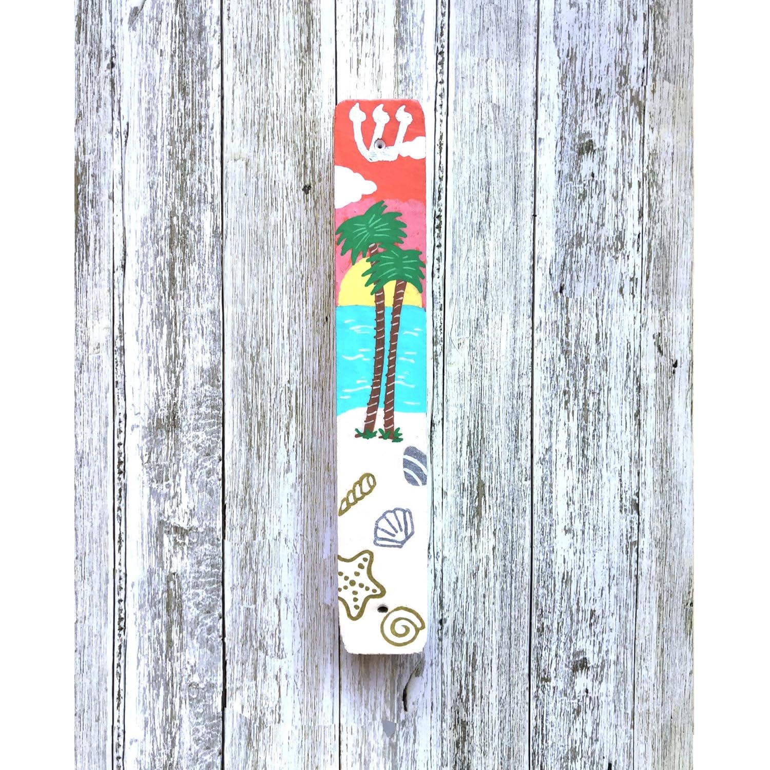 Tropical Mezuzah with Scroll Mount