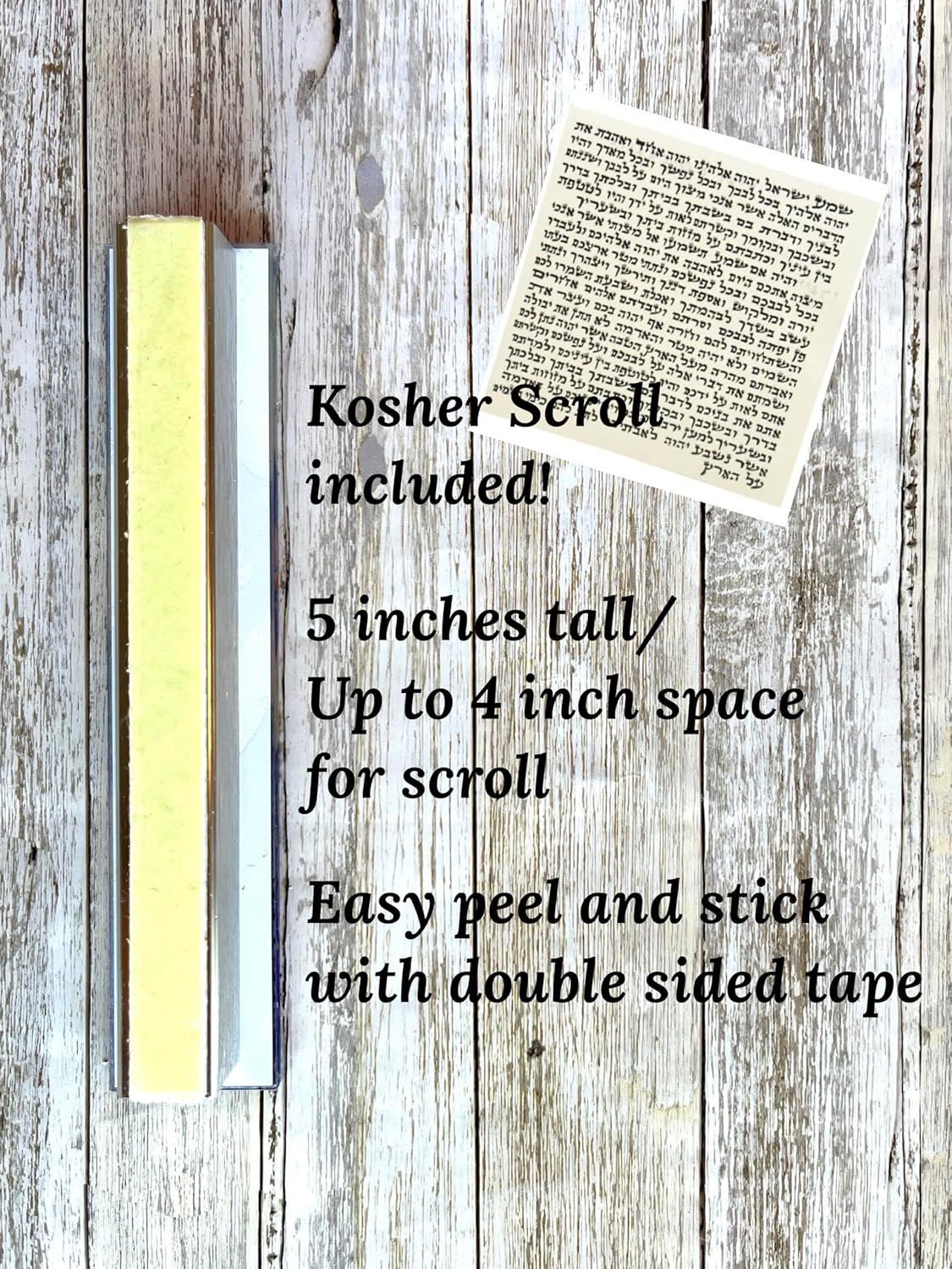 Dog Mezuzah Scroll Case Acrylic Aluminum