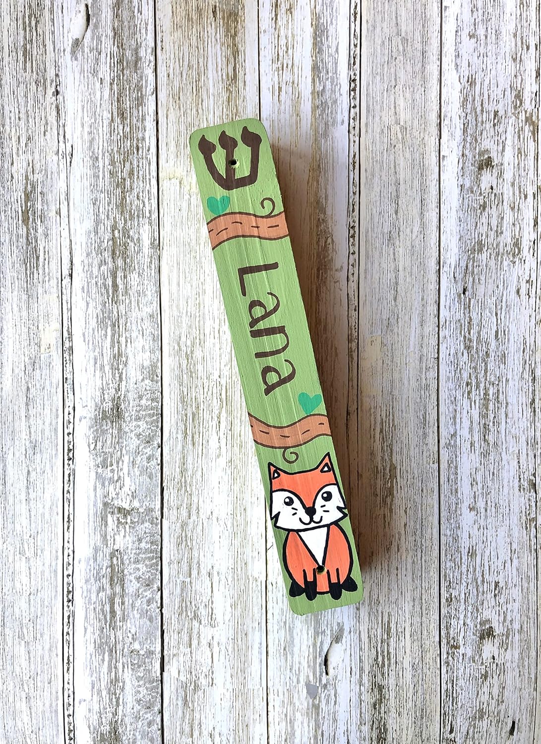 Fox Mezuzah Scroll Case for Kids