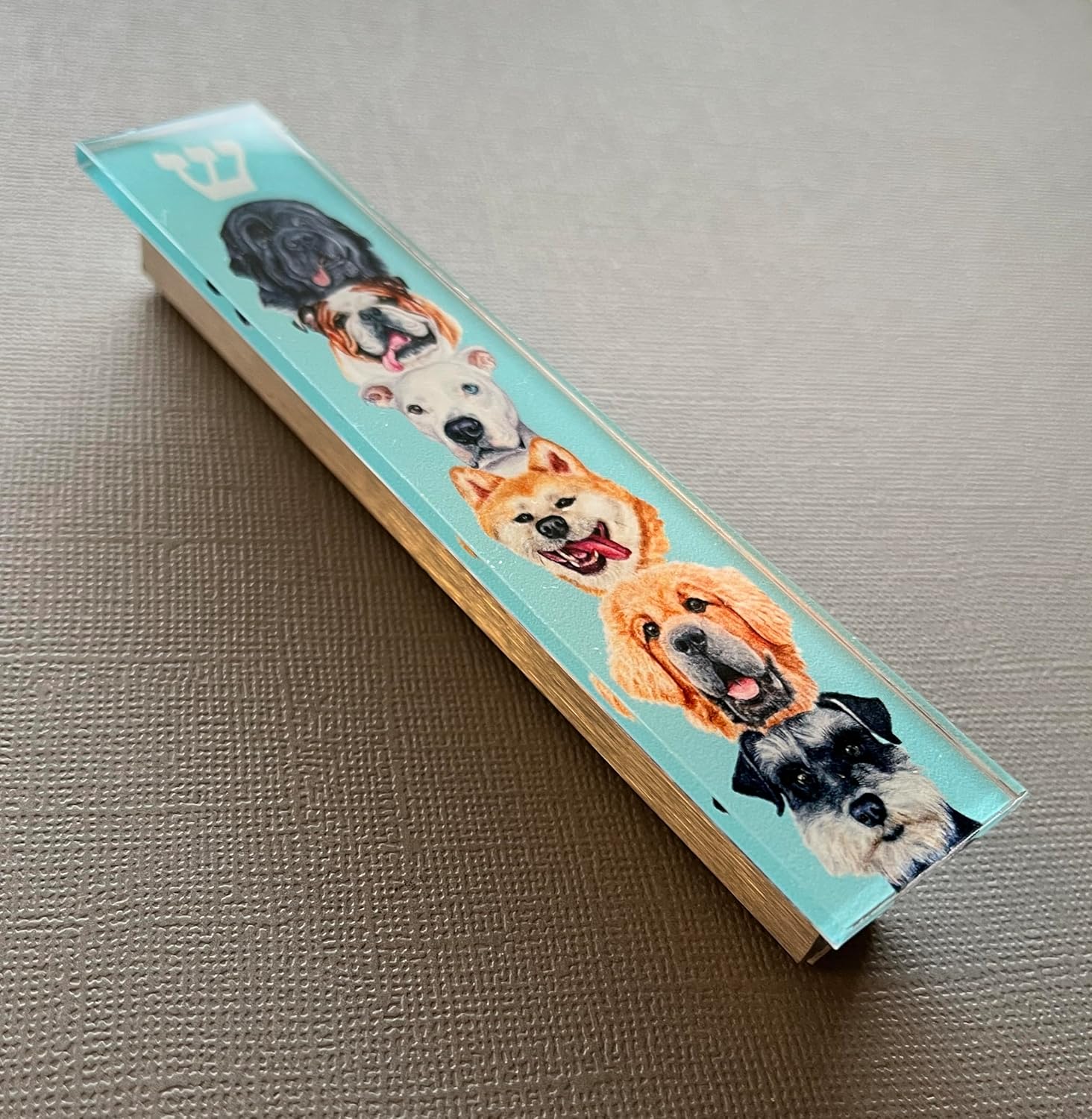 Dog Mezuzah Scroll Case Acrylic Aluminum Waterproof