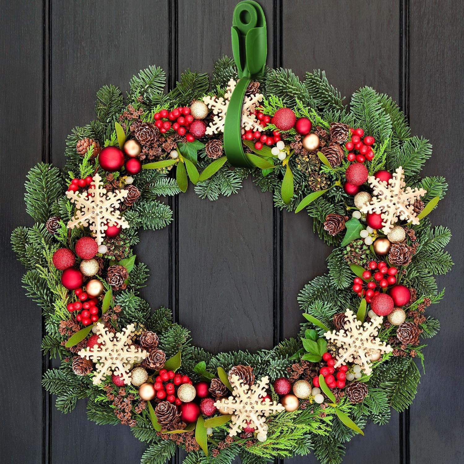 Reusable Christmas Wreath Hanger Set of 12
