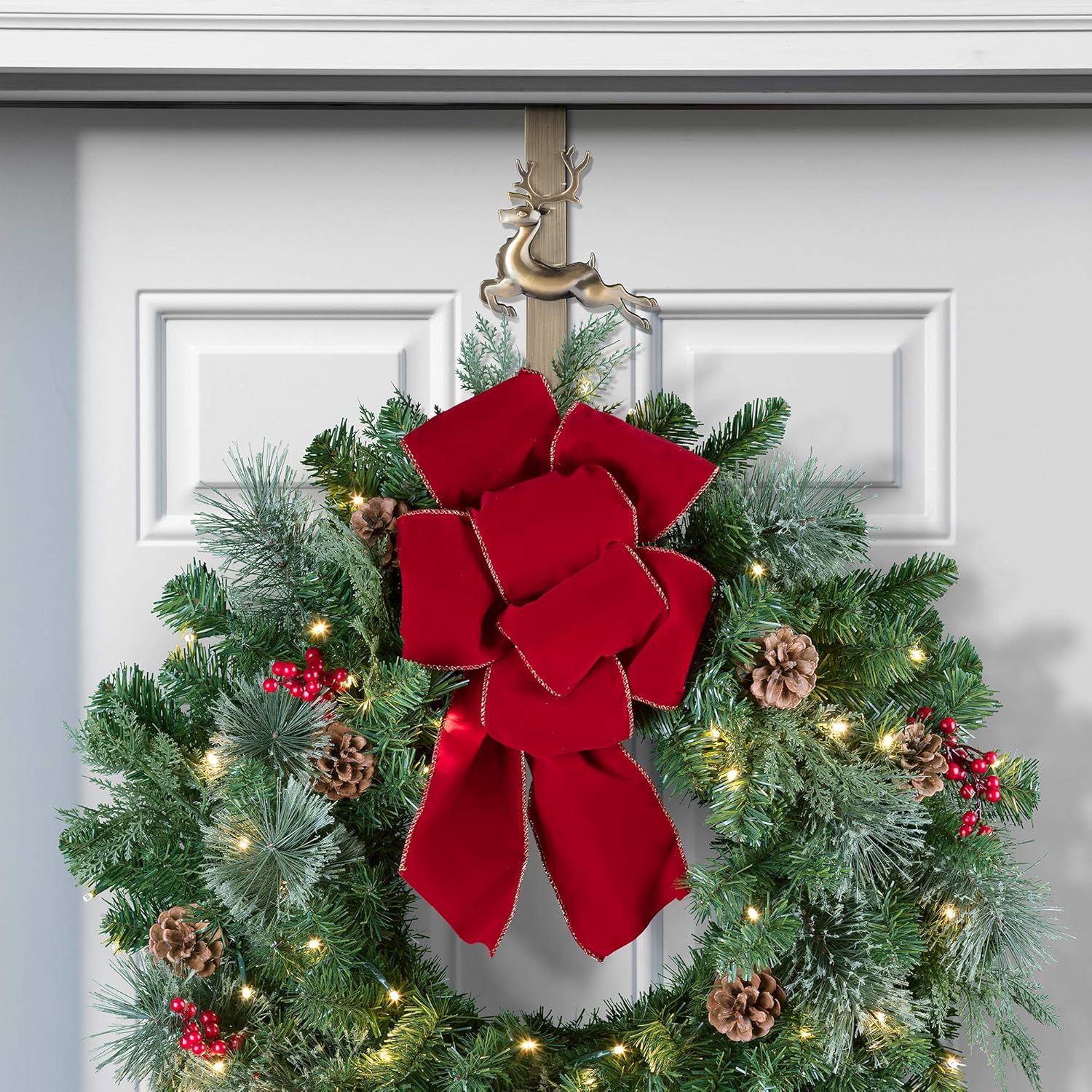 Haute Decor Adjustable Wreath Hanger with Interchangeable Icons
