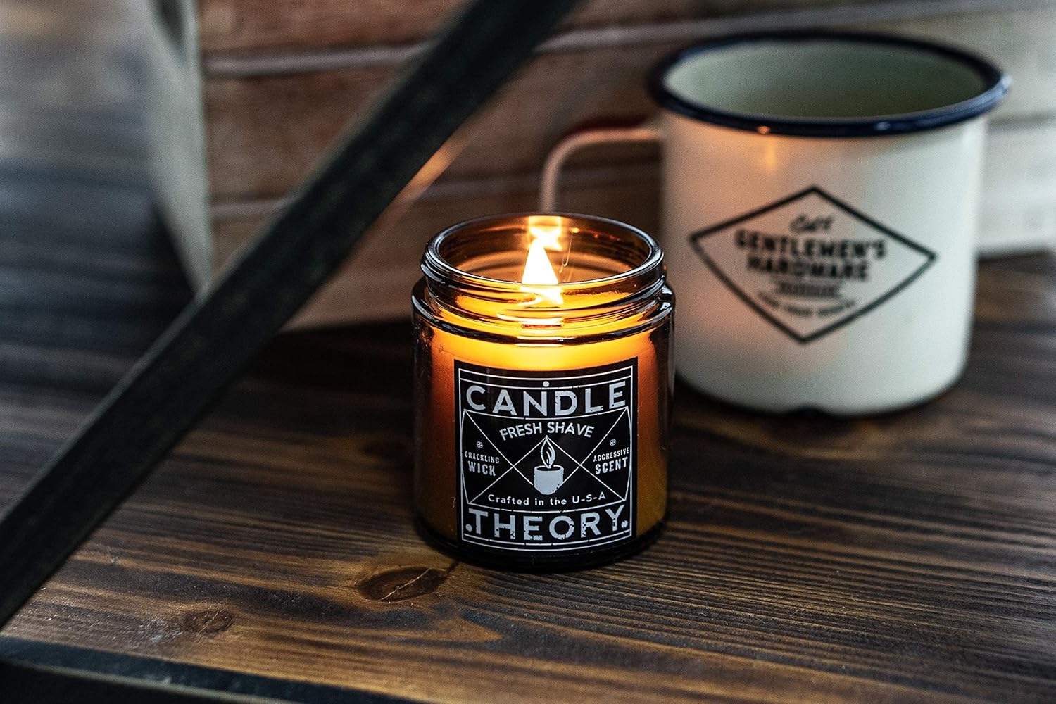 Candle Theory 3-Piece Scented Candle Set for Man Cave Decor