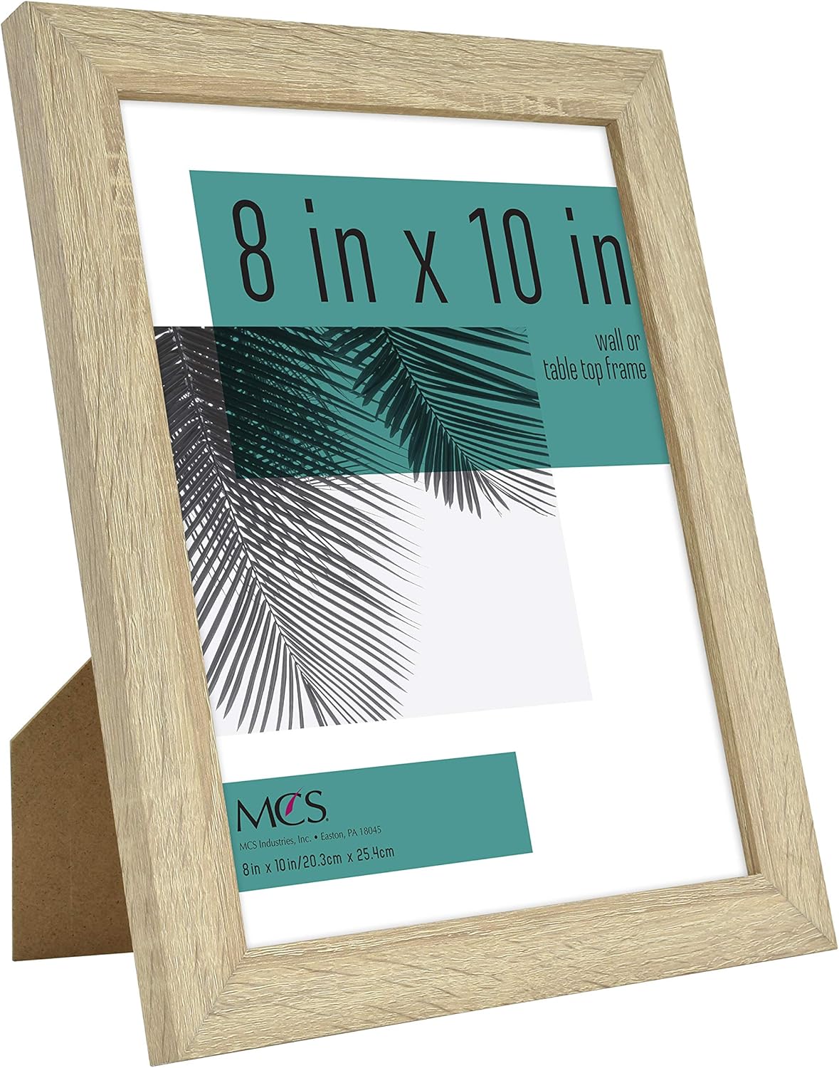 MCS 8x10 Picture Frame Woodgrain 4-Pack Wall Tabletop Display