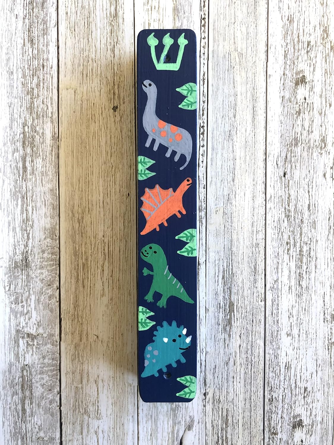 Dinosaur Mezuzah Kids Room Decor Jewish Baby Gift