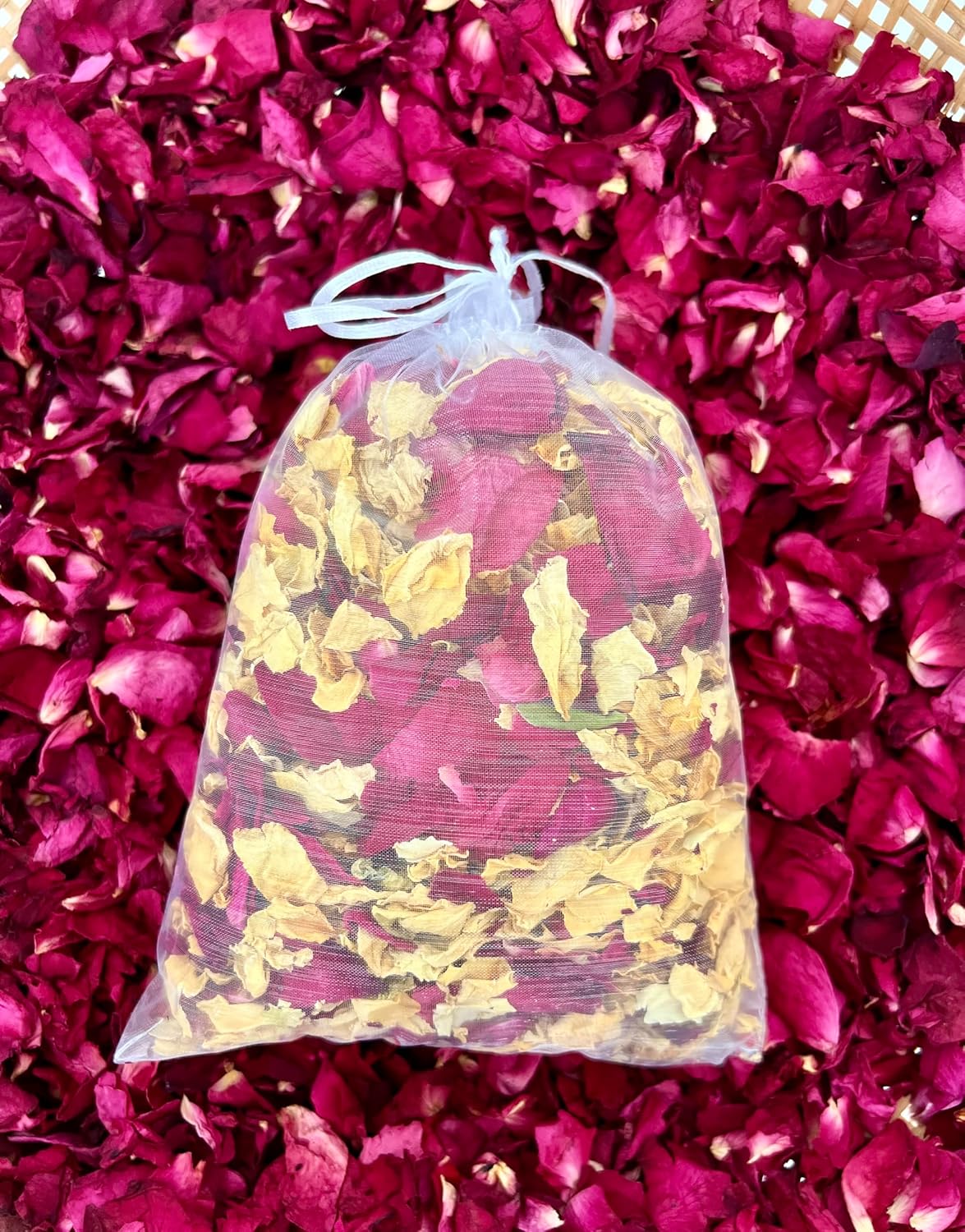Rose Petal Sachet 50g Yellow Red Mixed Flowers Decor