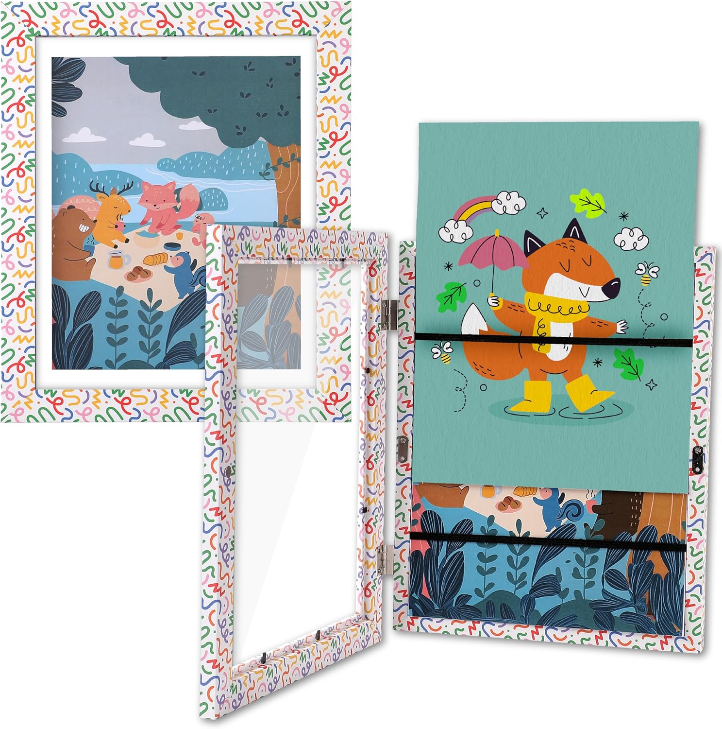 Hippo Creation Kids Art Frame with Changeable Doodle Design
