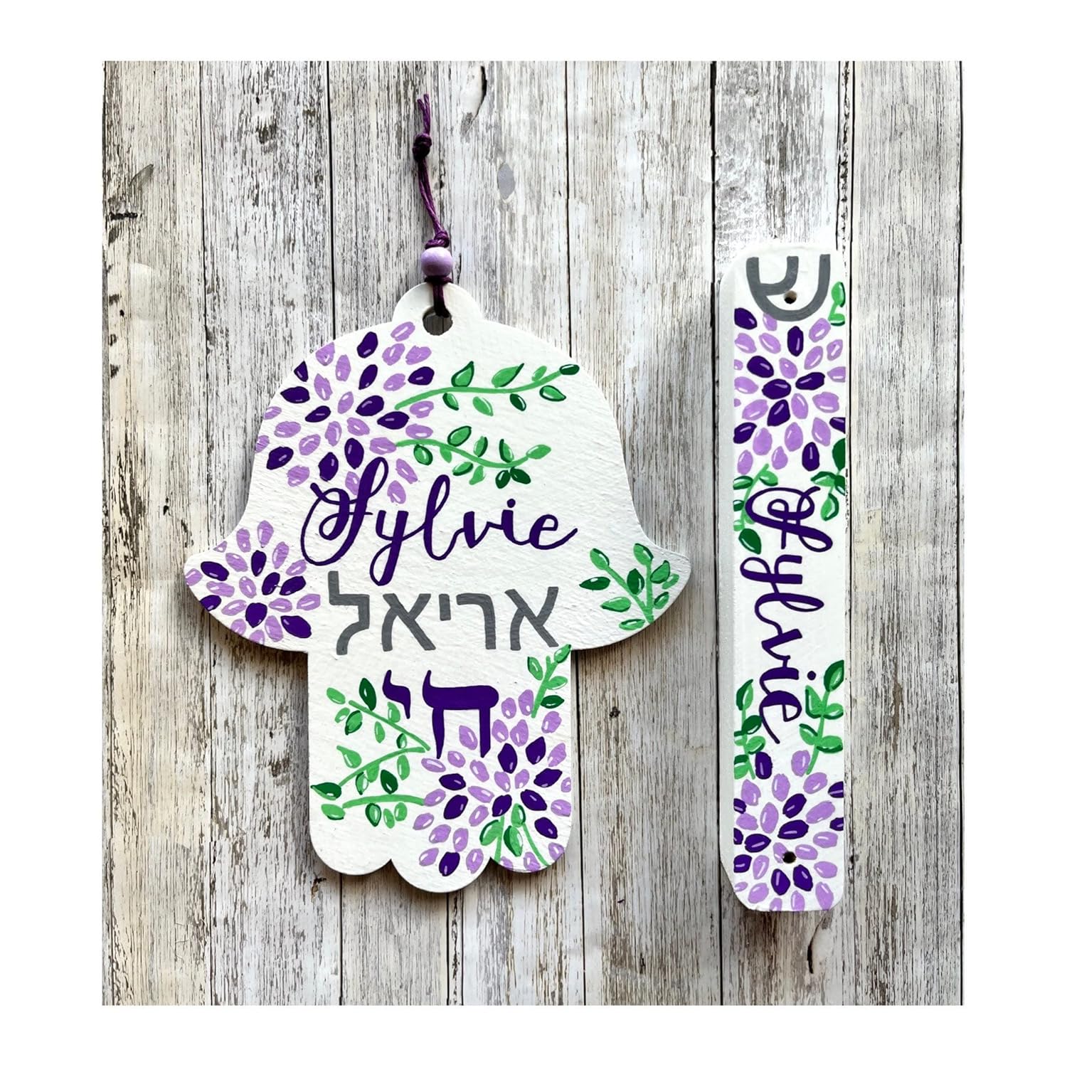 Lea Joelle Handmade Hamsa Mezuzah Gift Set