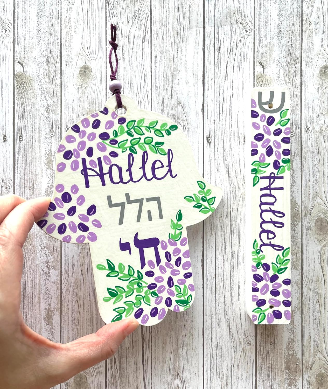 Lea Joelle Handmade Hamsa Mezuzah Gift Set