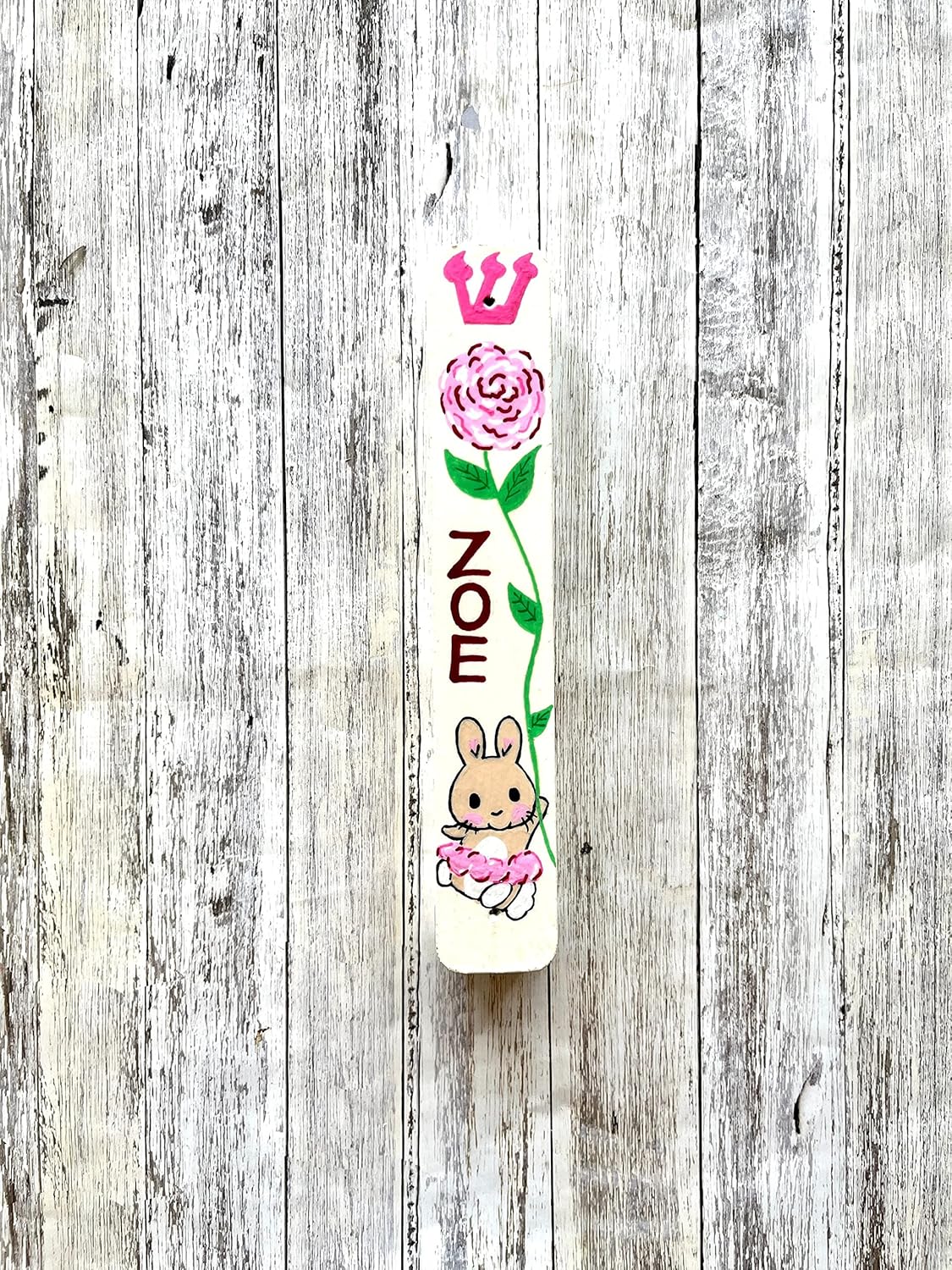 Lea Joelle Bunny Rose Mezuzah Kids Room Decor