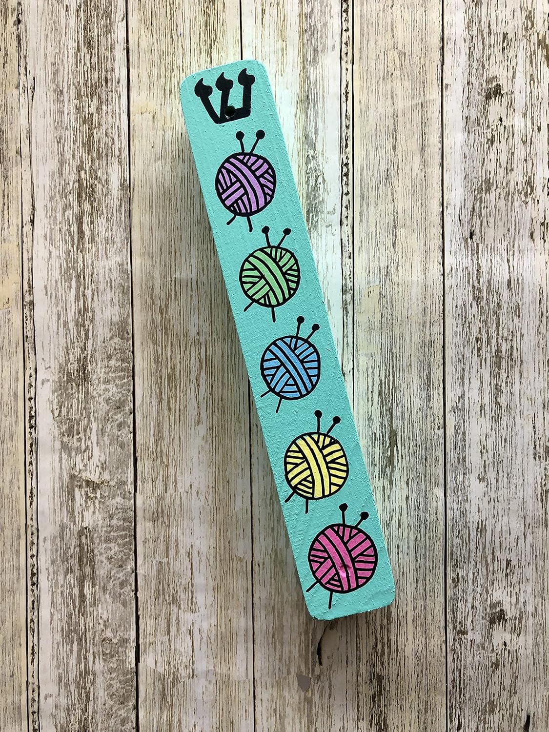 Lea Joelle Handmade Knitting Mezuzah Scroll Case