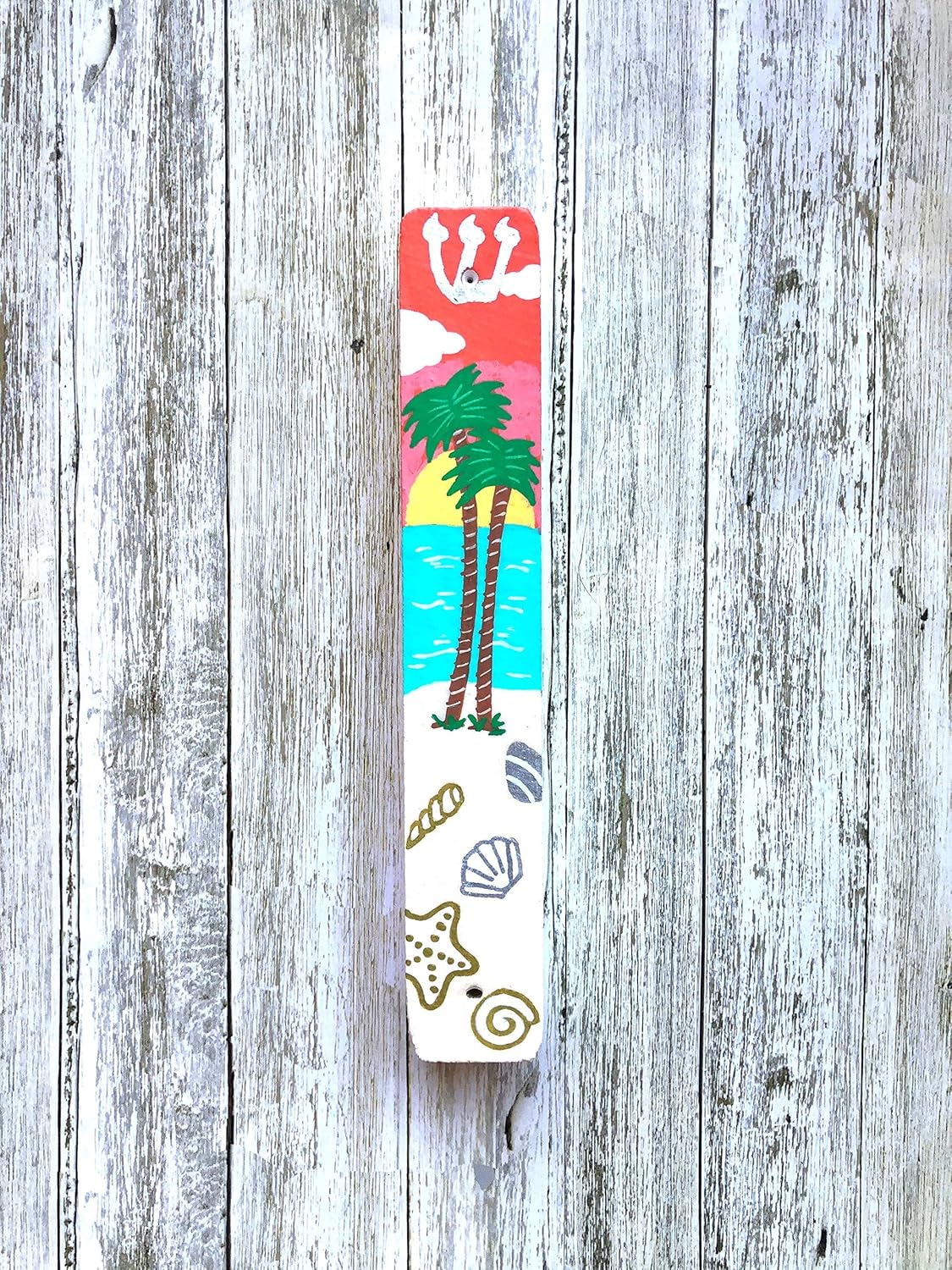 Tropical Mezuzah with Scroll Mount